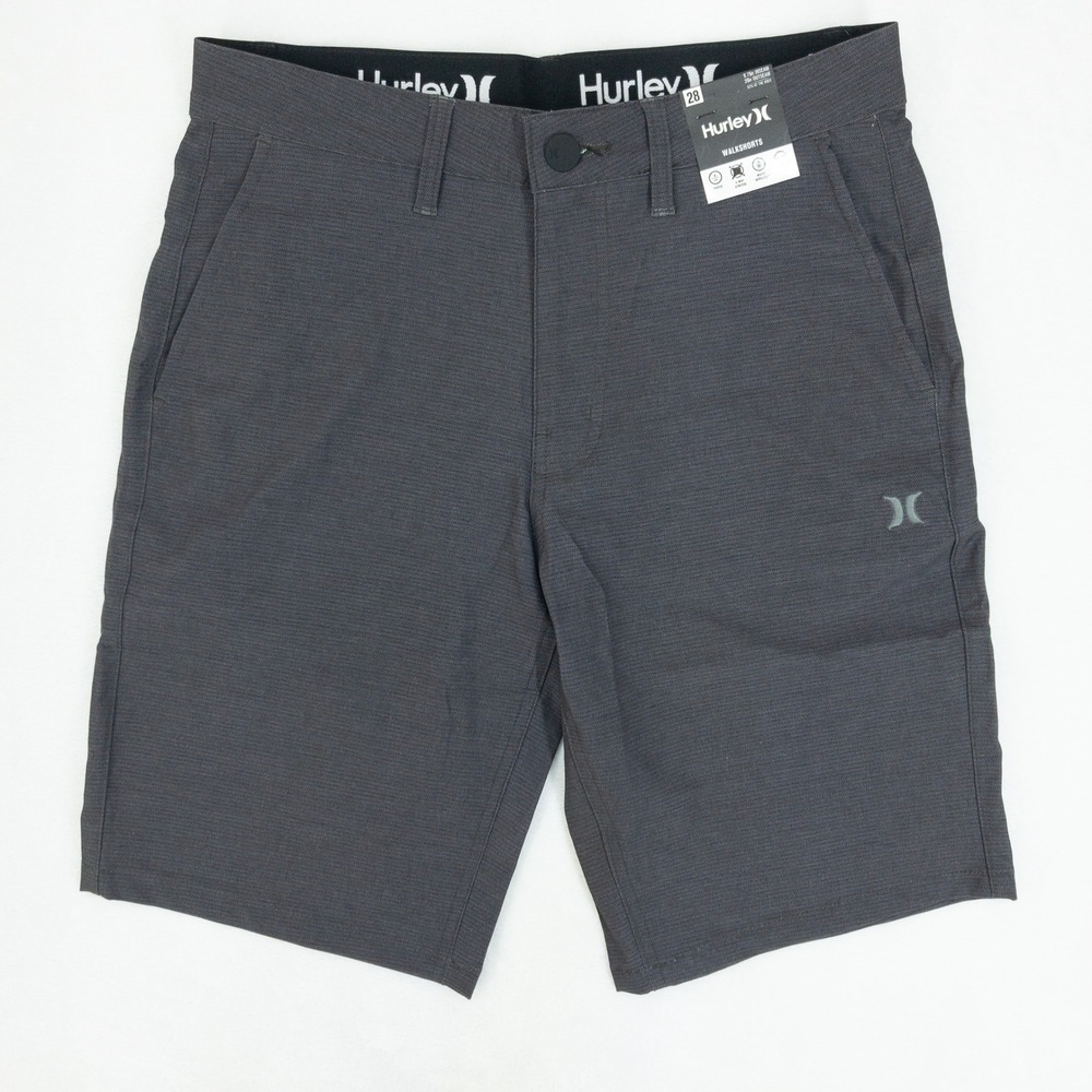 Hurley Hybrid Walk Shorts Mens Size 28 Ion Grey 4-Way Stretch Water Repellent